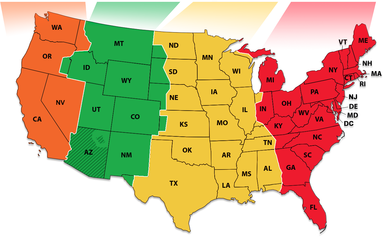 Zones Map Usa